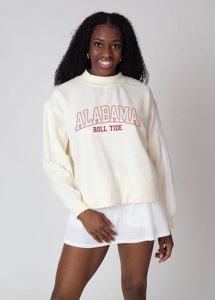 chicka d Alabama Crimson Tide Lecture Varsity Mock-Neck S