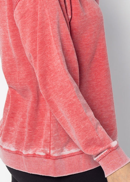 Chicka D Alabama Crimson Tide Orientation Burnout Crew Sweatshirt In Cardinal S