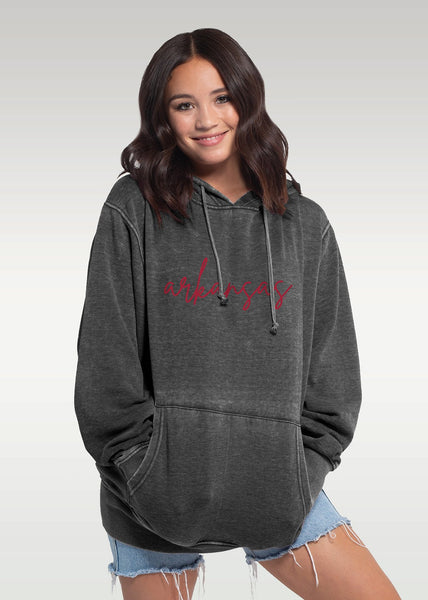 chicka d Arkansas Razorbacks Everybody Hoodie in Charcoal Charcoal
