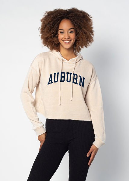 chicka d Auburn Tigers Campus Hoodie in Oatmeal Oatmeal