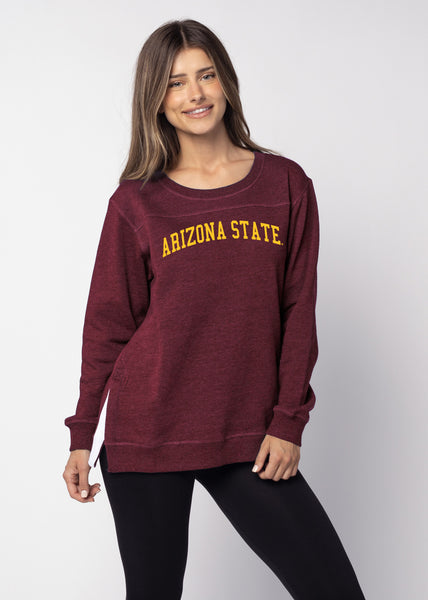 chicka d Back To Basics Tunic Arizona State Sun Devils in Maroon S
