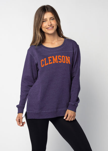 chicka d Back To Basics Tunic Clemson Tigers in Purple S