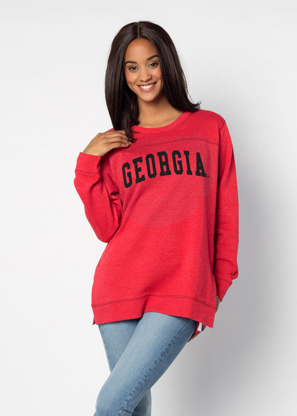 chicka d Back To Basics Tunic Georgia Bulldogs in Red S
