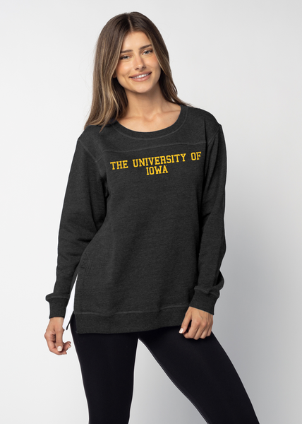 chicka d Back To Basics Tunic Iowa Hawkeyes in Black S