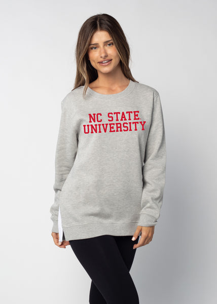 chicka d Back To Basics Tunic North Carolina State Wolfpack in Heather Grey S