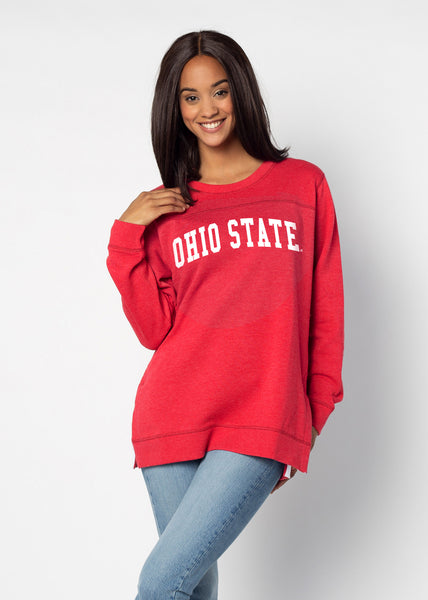 chicka d Back To Basics Tunic Ohio State Buckeyes in Red S
