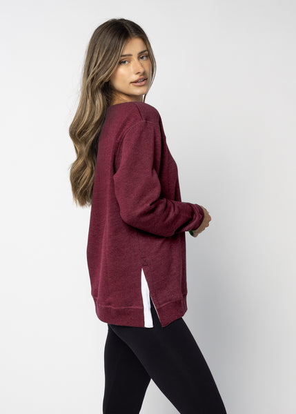 Chicka D Back To Basics Tunic Virginia Tech Hokies In Maroon