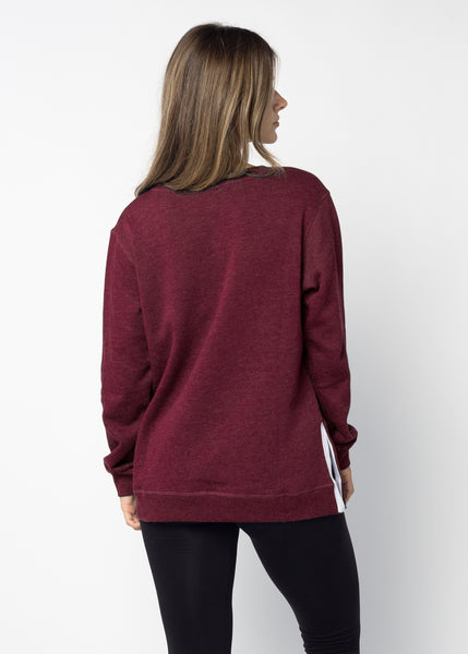 Chicka D Back To Basics Tunic Virginia Tech Hokies In Maroon
