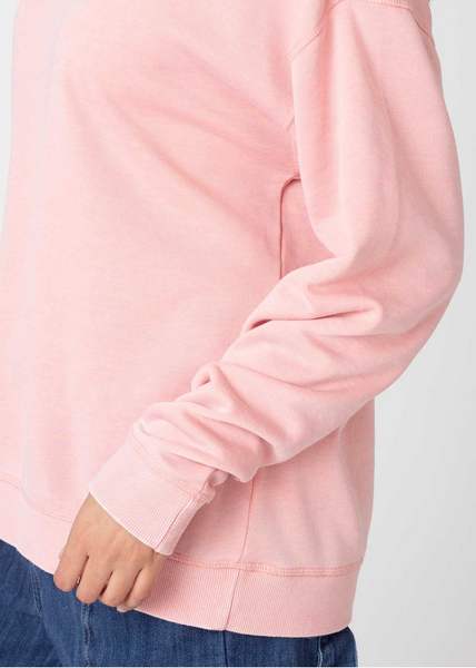 Chicka D Burnout Crew Sweatshirt In Urban Pink Urban Pink