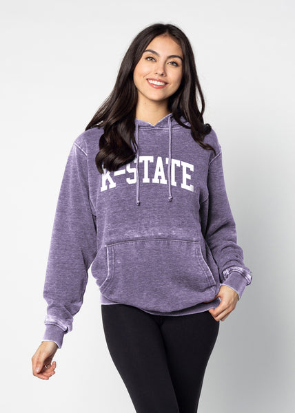 chicka d Burnout Everybody Hoodie Kansas State Wildcats in Grape S