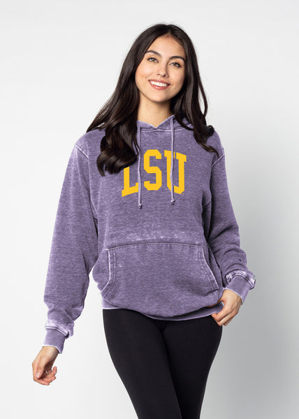 chicka d Burnout Everybody Hoodie LSU Tigers in Grape S