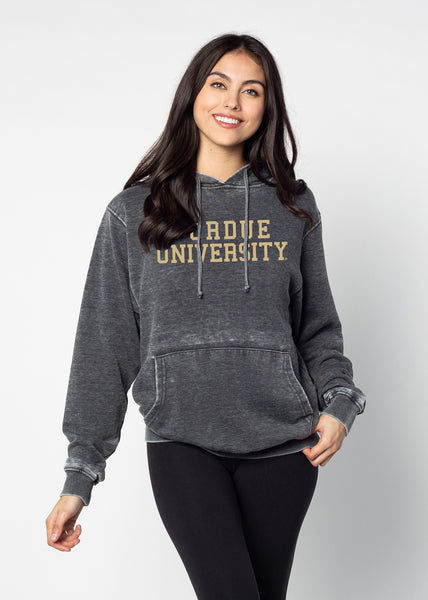 chicka d Burnout Everybody Hoodie Purdue Boilermakers in Charcoal S