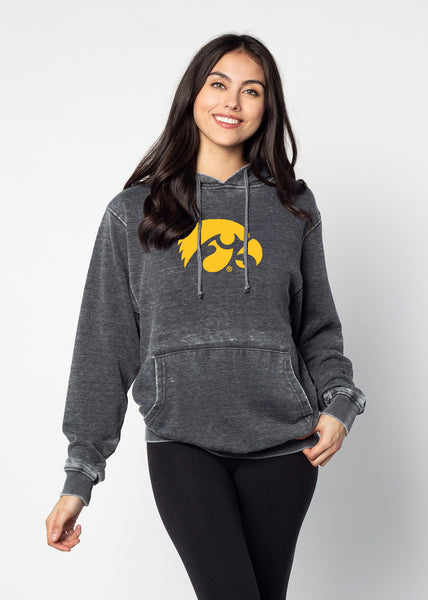 chicka d Burnout Iowa Hawkeyes Everybody Hoodie in Charcoal S
