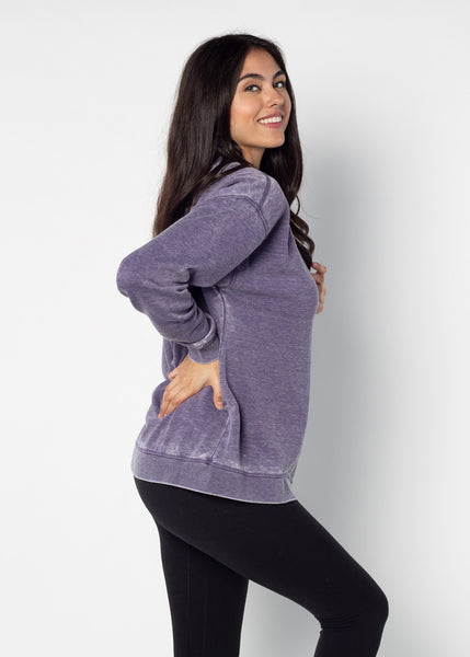 Chicka D Campus Crew Sweatshirt Clemson Tigers In Grape S