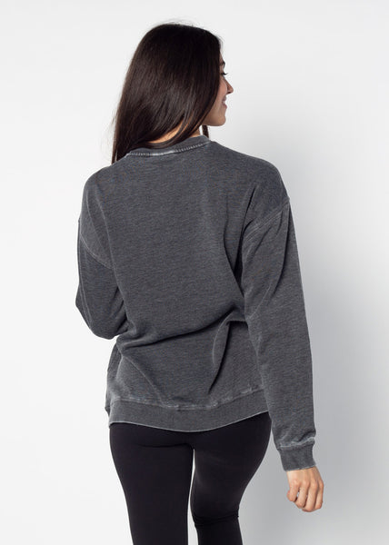 Chicka D Campus Crew Sweatshirt Kansas Jayhawks In Charcoal S