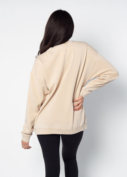 Chicka D Campus Crew Sweatshirt Kansas State Wildcats In Oatmeal S