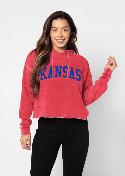 chicka d Campus Hoodie Kansas Jayhawks in Cardinal S
