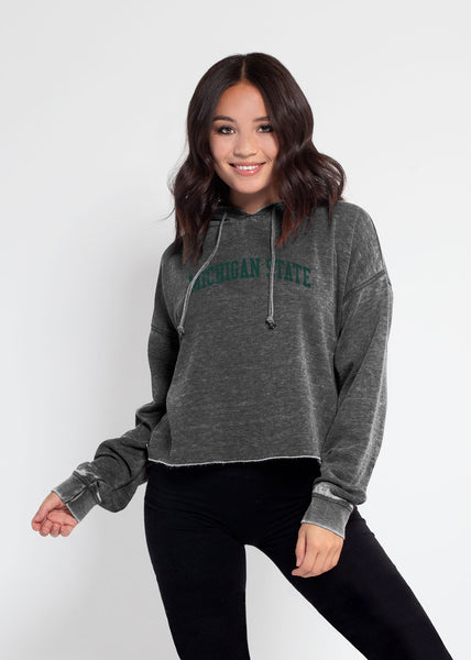chicka d Campus Hoodie Michigan State Spartans in Charcoal S