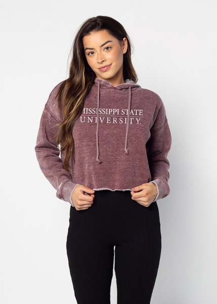 chicka d Campus Hoodie Mississippi State Bulldogs in Merlot S