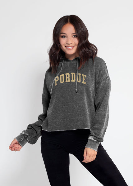 chicka d Campus Hoodie Purdue Boilermakers in Charcoal S