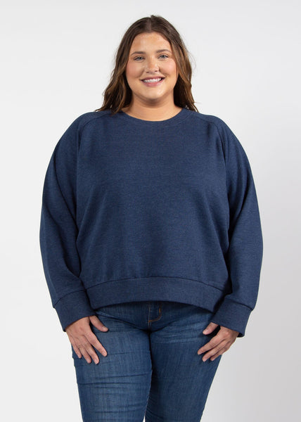 Chicka D Boxy Raglan Pullover Red