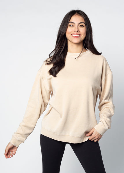 Chicka D Burnout Crew Sweatshirt Charcoal