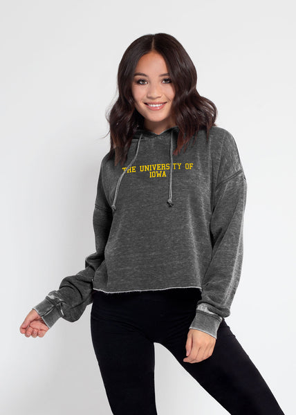 chicka d Campus Hoodie Iowa Hawkeyes in Charcoal S