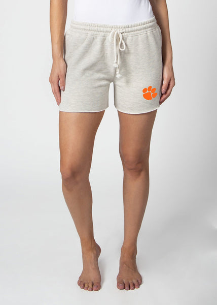 chicka d Clemson Tigers Ash Grey Sweatshorts S