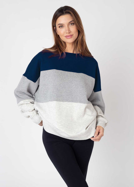 chicka d Colorblock Crew S