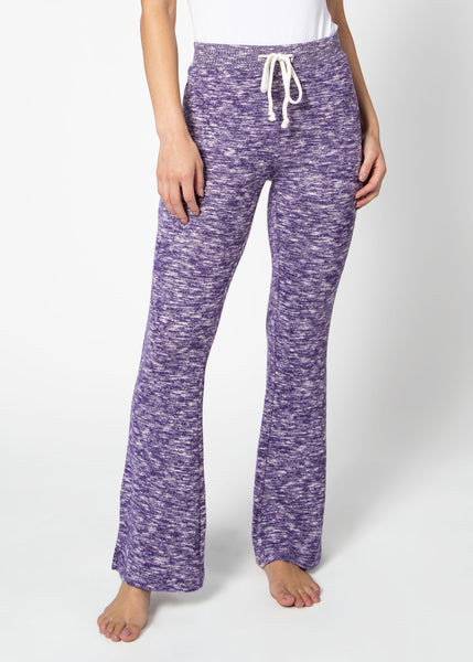Chicka D Comfy Flare Pants Heather Grey