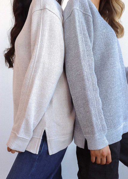 Chicka D Comfy V-Neck Tunic Natural