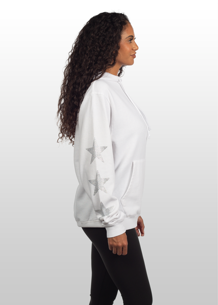 Chicka D Everybody Hoodie With Rhinestone Stars S