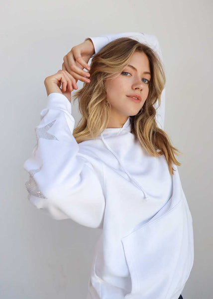 chicka d Everybody Hoodie with Rhinestone Stars S