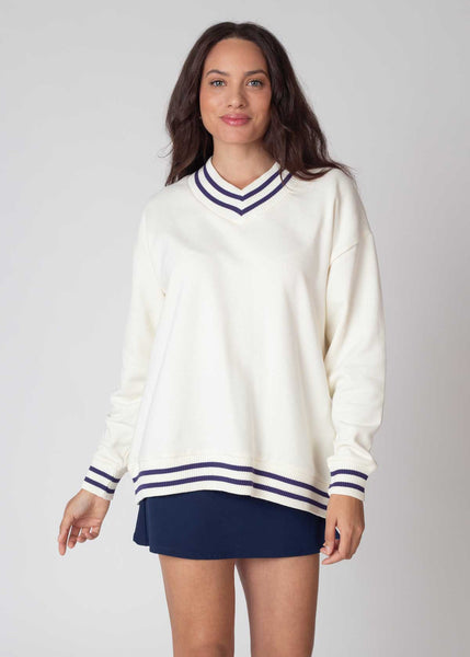 chicka d Letterman V-Neck Pullover S