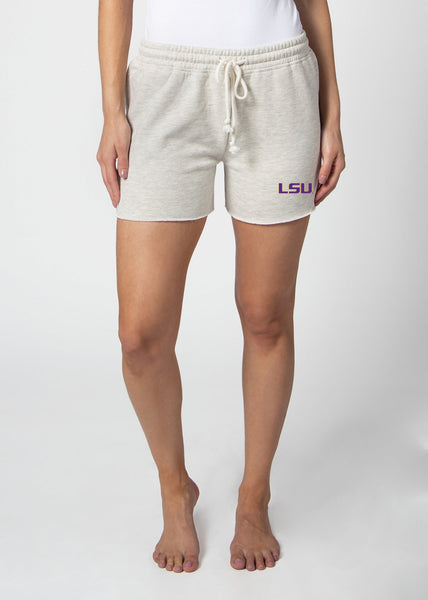 chicka d LSU Tigers Ash Grey Sweatshorts S