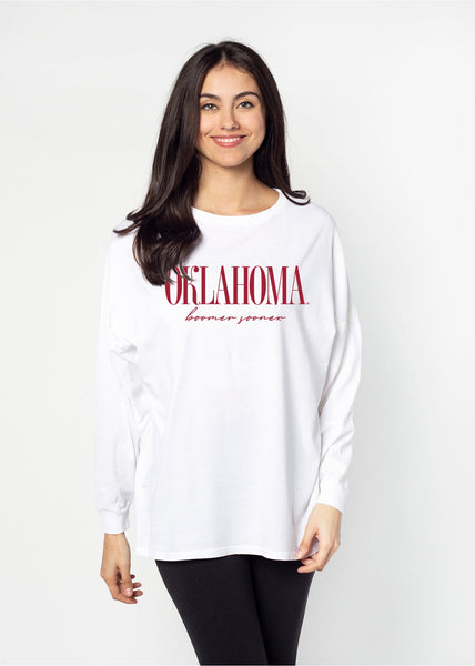 chicka d Oklahoma Sooners The Big Shirt in White S