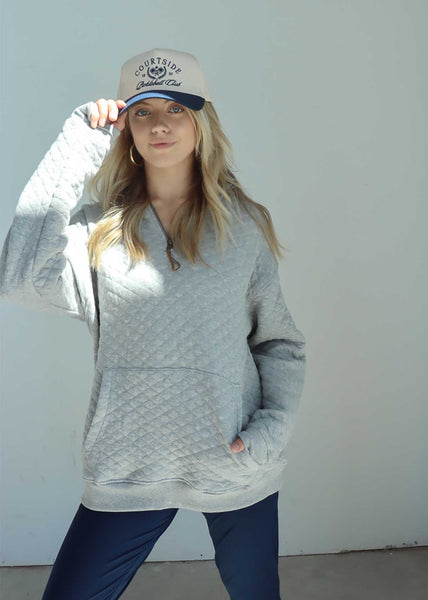 chicka d Quilted Quarterzip S