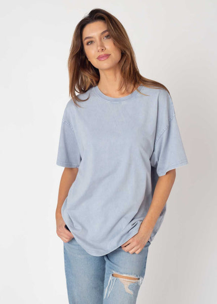 chicka d The Band Tee in Faded Denim