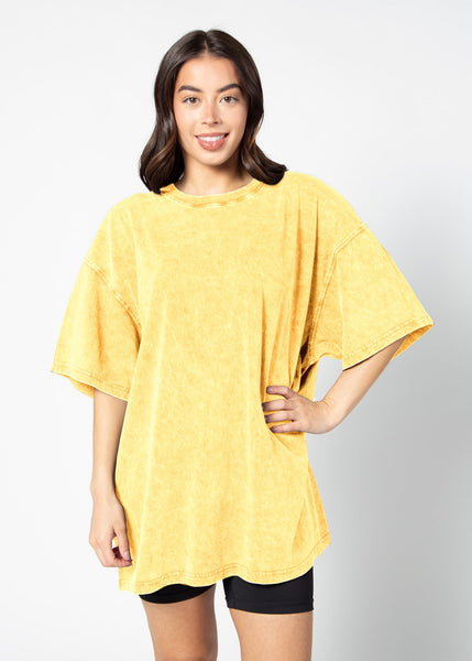 chicka d The Band Tee in Sunflower Sunflower