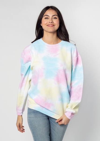 Chicka D The Original Corded Crew In Tie-Dye S