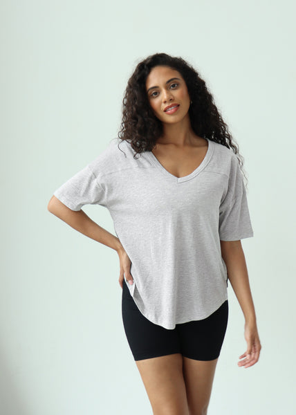 chicka d V-Happy Jersey Burnt Orange