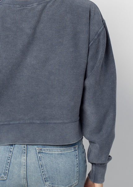 Chicka D Corded Boxy Pullover Michigan Wolverines In Navy S