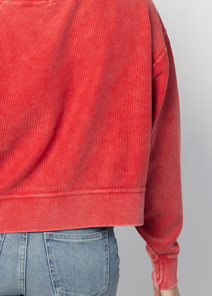 Chicka D Corded Boxy Pullover North Carolina State Wolfpack In Red S