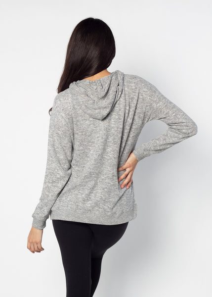 Chicka D Cozy Tunic Hoodie Ole Miss Rebels In Heather Grey S