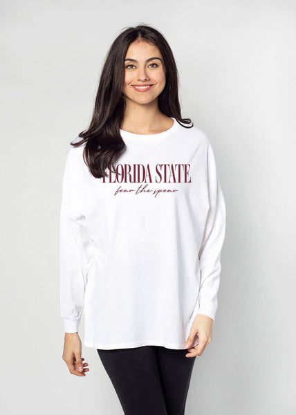 chicka d Florida State Seminoles The Big Shirt in White S