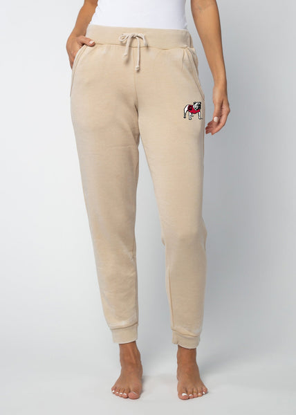 chicka d Georgia Bulldogs Oatmeal Campus Sweatpants S