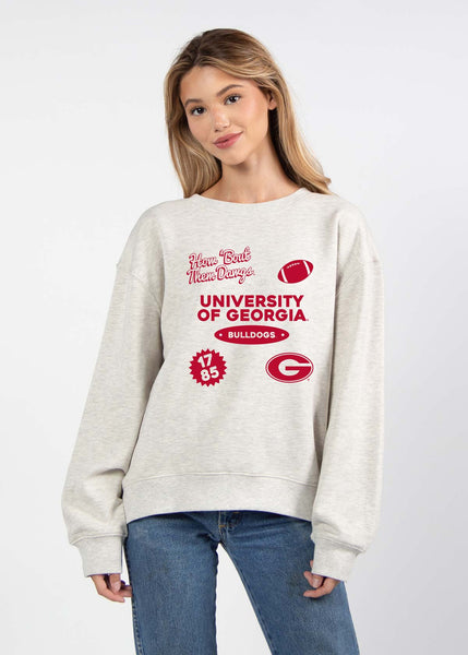 chicka d Georgia Bulldogs Two-A-Days Old School Crew S