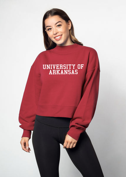 chicka d Hailey Sweatshirt Arkansas Razorbacks in Crimson S