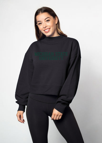 chicka d Hailey Sweatshirt Michigan State Spartans in Black S
