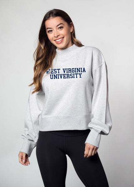 chicka d Hailey Sweatshirt West Virginia Mountaineers in Ash Grey S